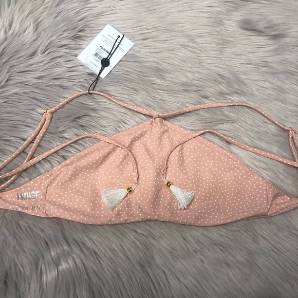 AMUSE Society x Flynn Skye Polka Dot Beach Vida Bling Dawn High Neck Bikini Top - Picture 7 of 9